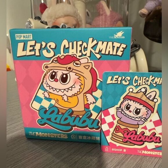 BrandâNew in Box THE MONSTERS Letâs Checkmate Fridge Magnet - Bishop - Picture 1 of 4
